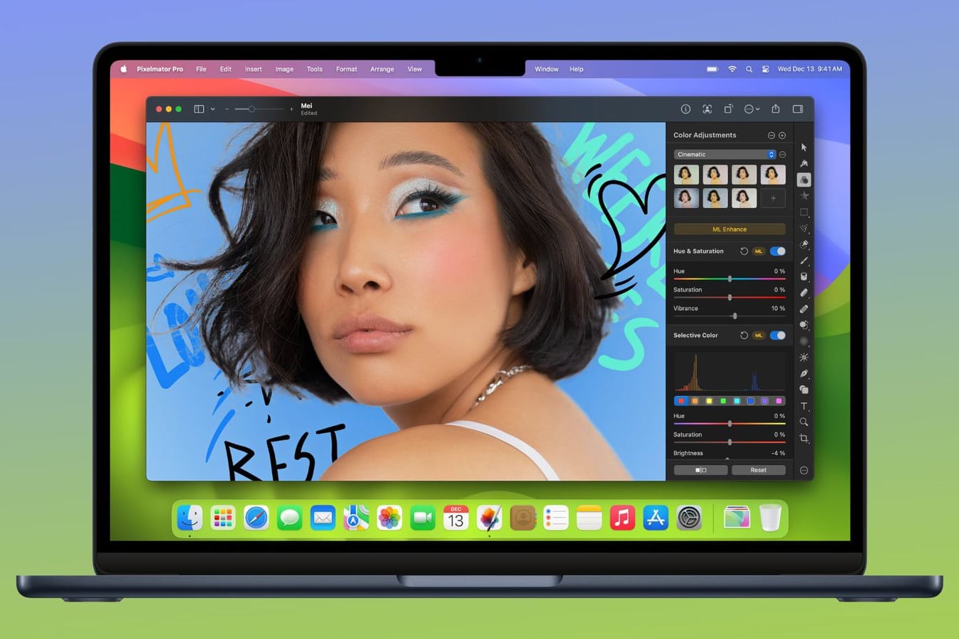 Pixelmator Pro крупно обновился, добавлена поддержка Apple Intelligence и ChatGPT