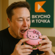 Сравнил наш хайповый розовый бургер из «Вкусно и точка» с новым кафе Tesla Diner от Илона Маска. Угадайте, кто лузер
