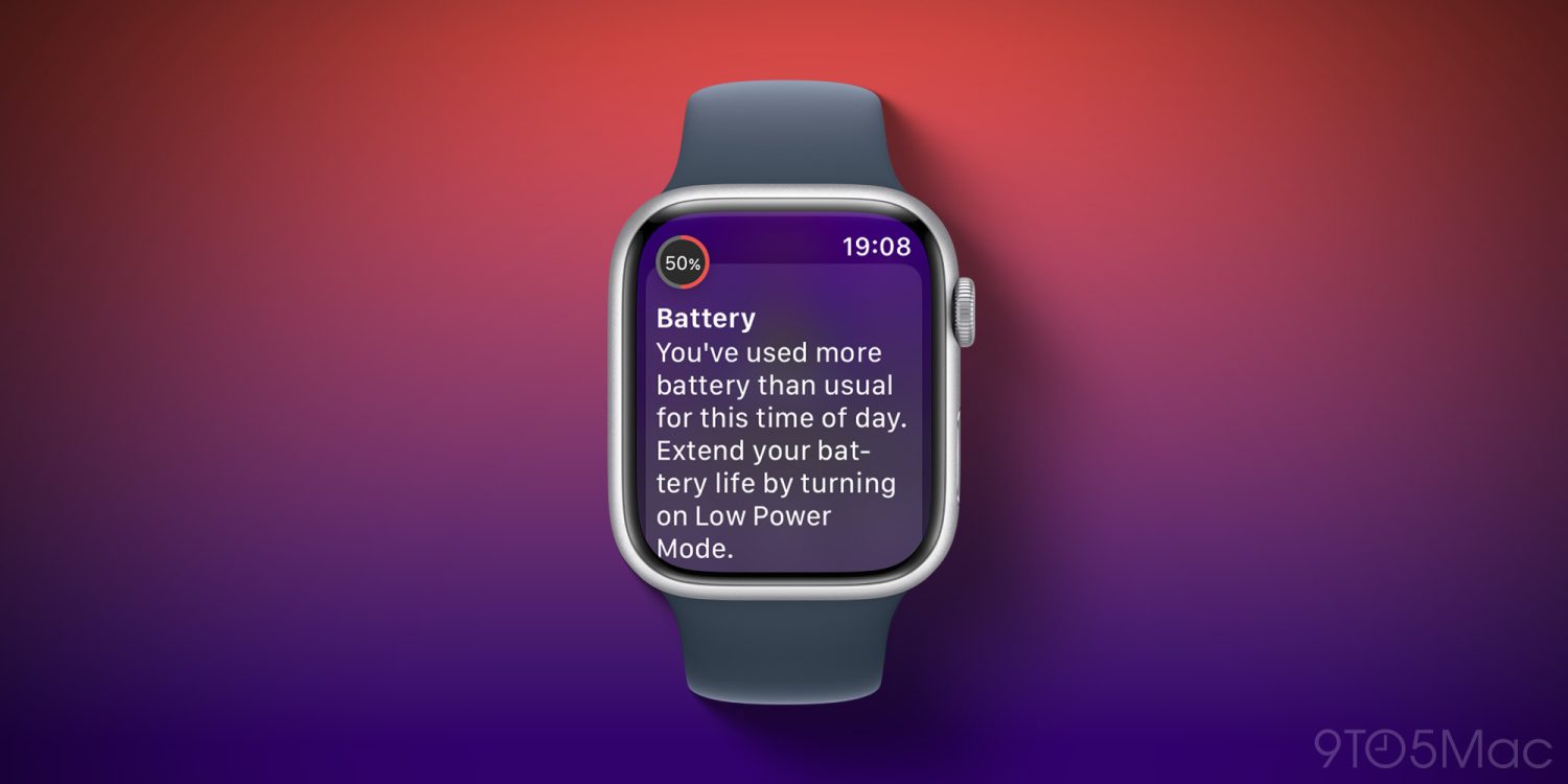 watchOS 26 будет предупреждать, если батарея Apple Watch разряжается слишком быстро
