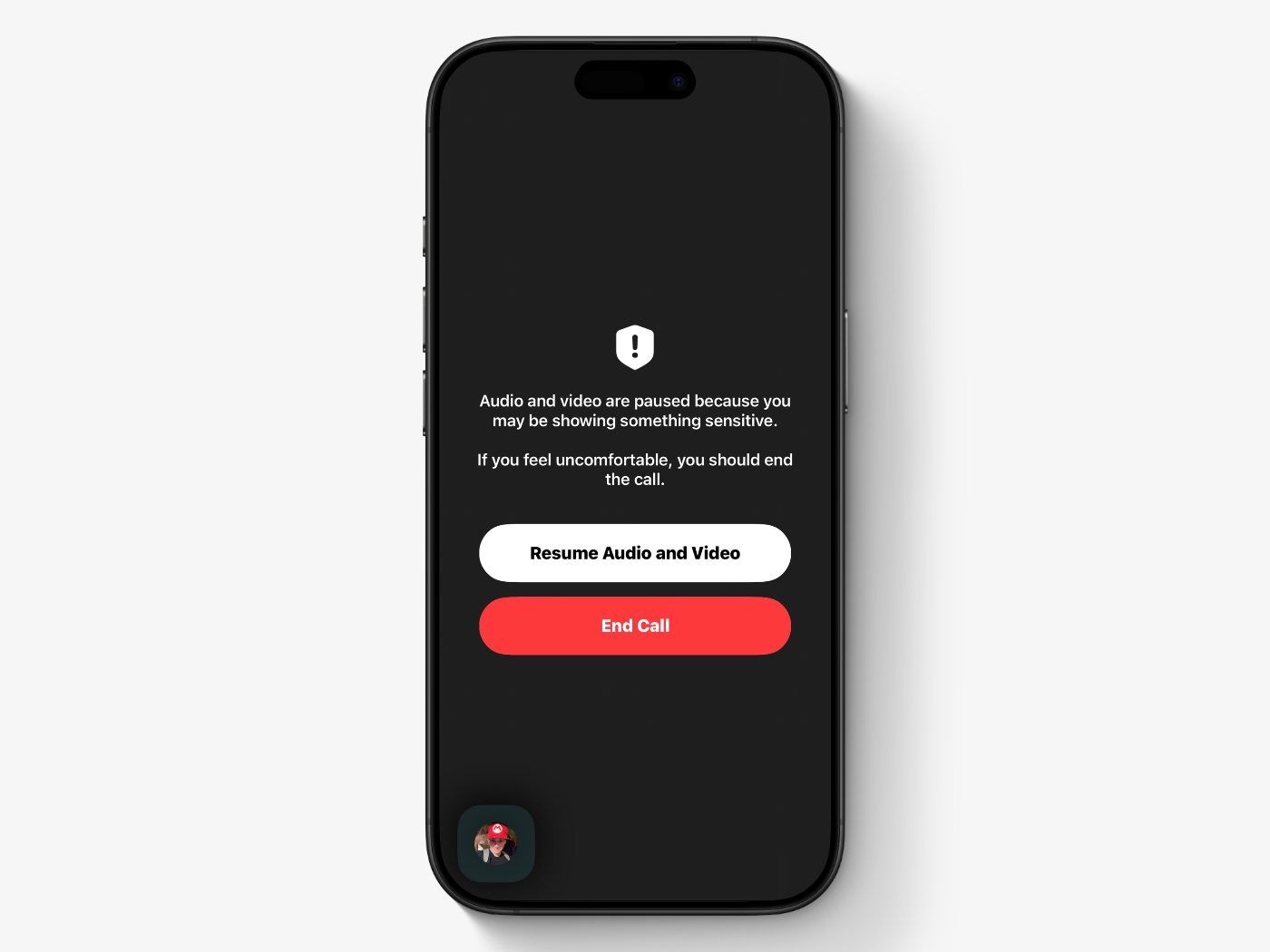 FaceTime в iOS 26 приостанавливает видеозвонок, если в кадре оказывается голый человек