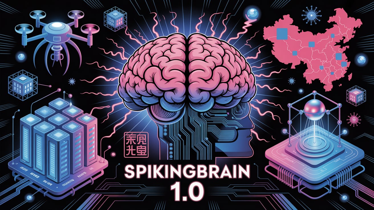 В Китае создали революционную нейросеть SpikingBrain 1.0, которая «уничтожит» ChatGPT. Она быстрее в 100 раз