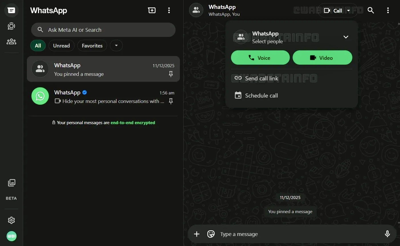 В веб-версии WhatsApp* появятся аудио- и видеозвонки в групповых чатах