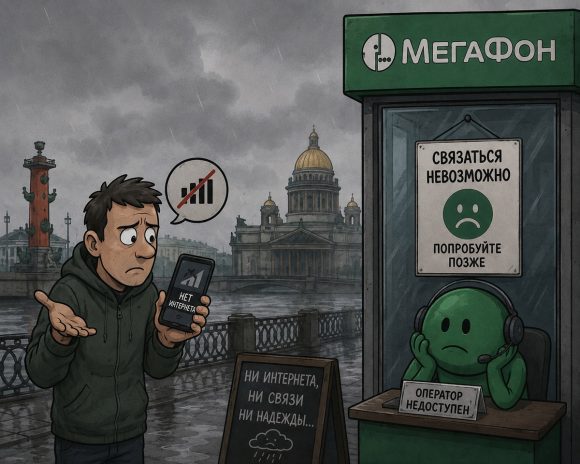 В Питере третий день отключают мобильный интернет. Плачу МегаФону за безлимит, которого нет, а поддержка молчит