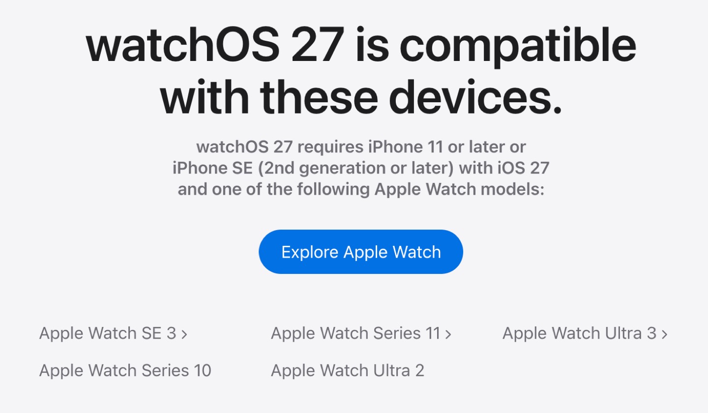 Плохие новости для владельцев старых часов. Эти Apple Watch НЕ обновятся до watchOS 27