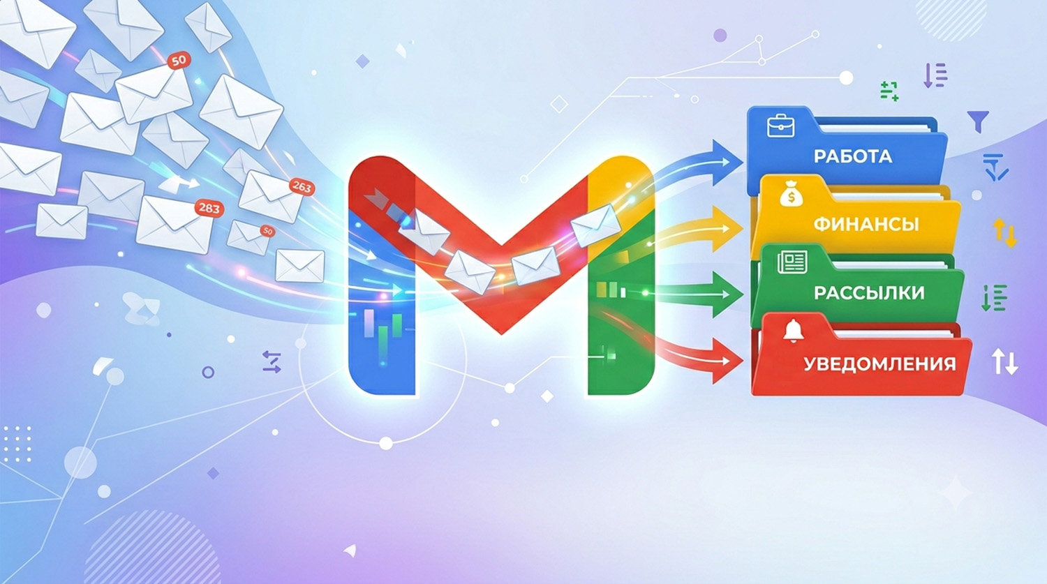 10 полезных фильтров, чтобы сделать умную сортировку в почте Gmail. Будут сами наводить порядок и избавлять от хлама