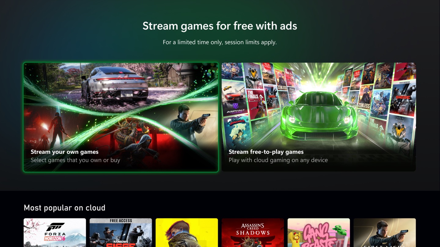 Game Pass больше не нужен? Xbox запустила бесплатный стриминг игр в обмен на рекламу