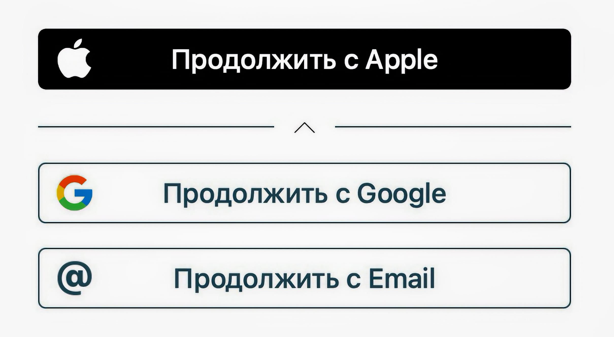 На российские сайты больше нельзя входить с кнопками Google или Apple