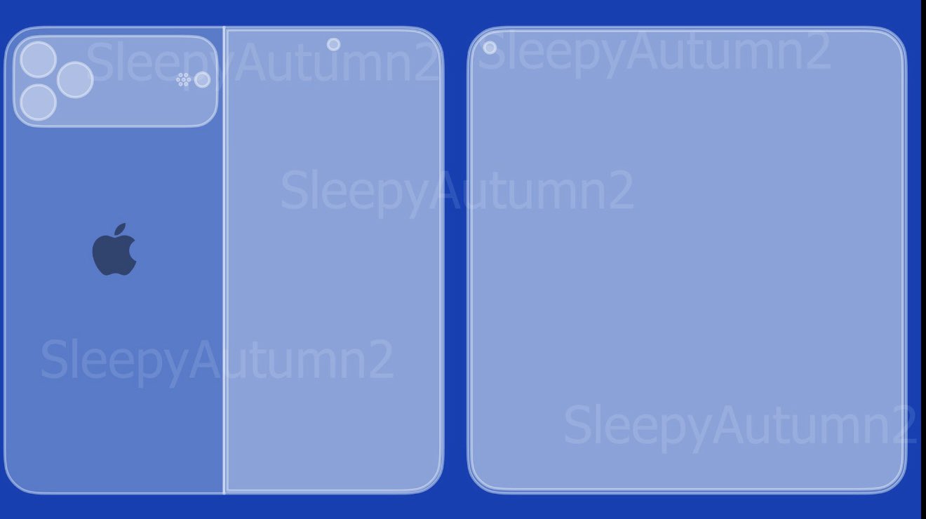 В сеть слили дизайн складного iPhone Ultra с экраном в стиле Samsung Galaxy Z Fold 8 Ultra