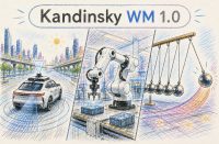 Сбер выложил Kandinsky WM в открытый доступ: нейросеть генерирует видео с идеальной физикой для роботов и беспилотных авто