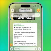 Telegram получил обновление. В каналах появились приветственные сообщения, а у подарков теперь есть подписи