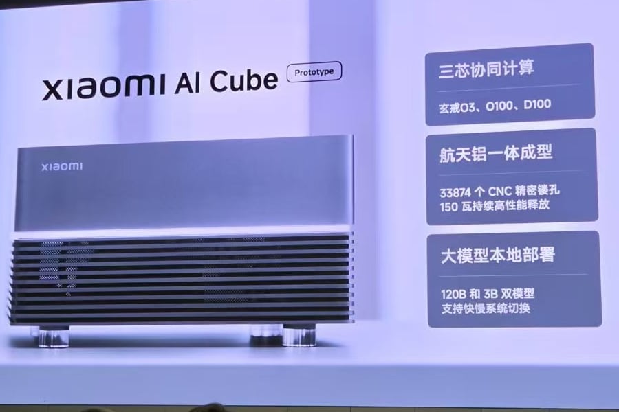 Xiaomi представила компьютер AI Cube с тремя собственными процессорами для работы с локальным ИИ