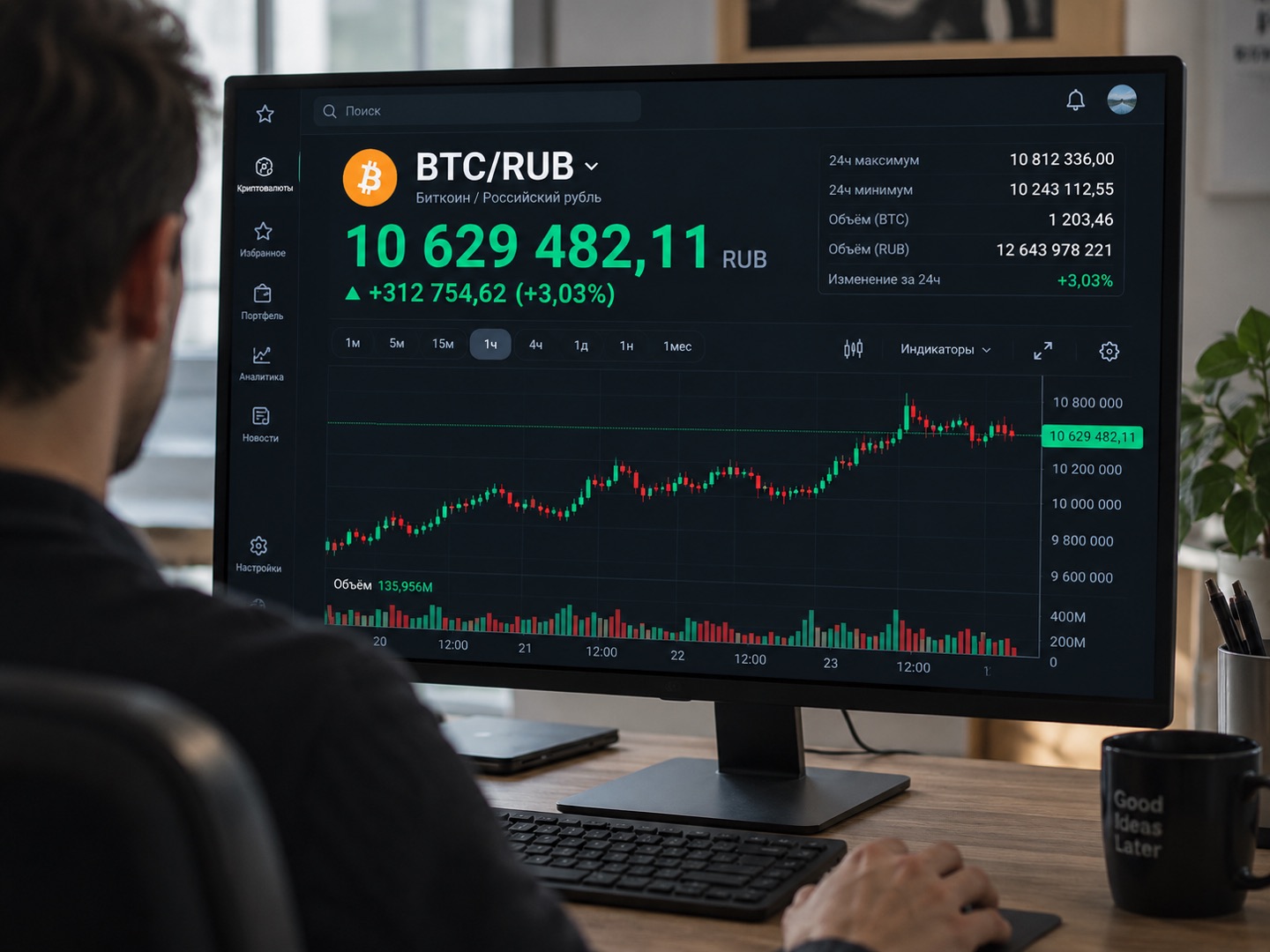В России появится официальный курс биткоина к рублю