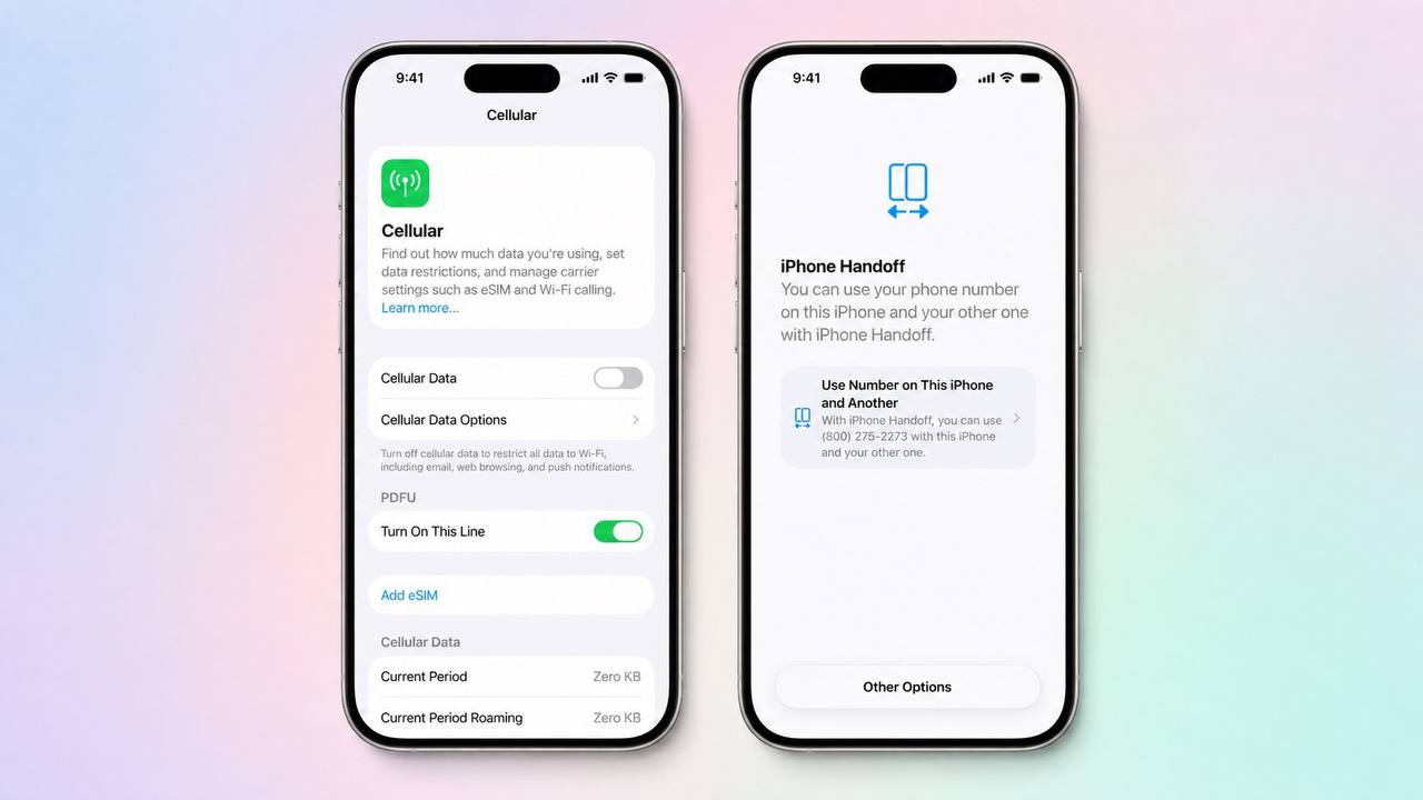 iOS 27 позволит использовать один номер телефона сразу на двух iPhone